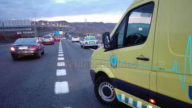 Imagen de archivo de un accidente en la GC-1 (Foto TA)